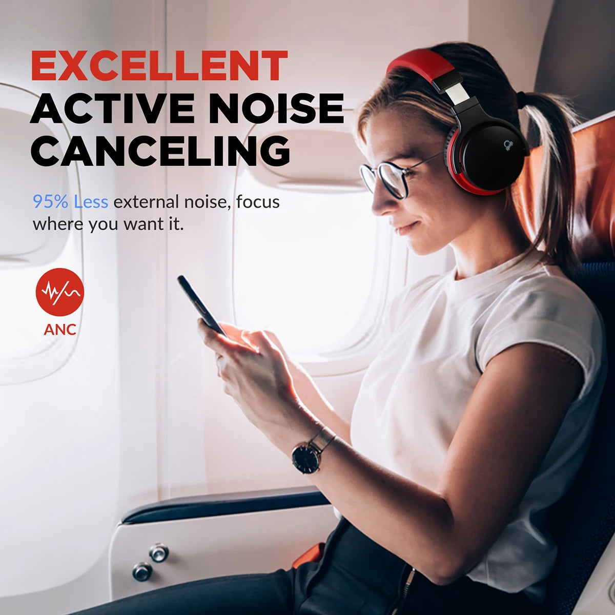 Cowin E7-C Wireless Noise-Canceling Headphones